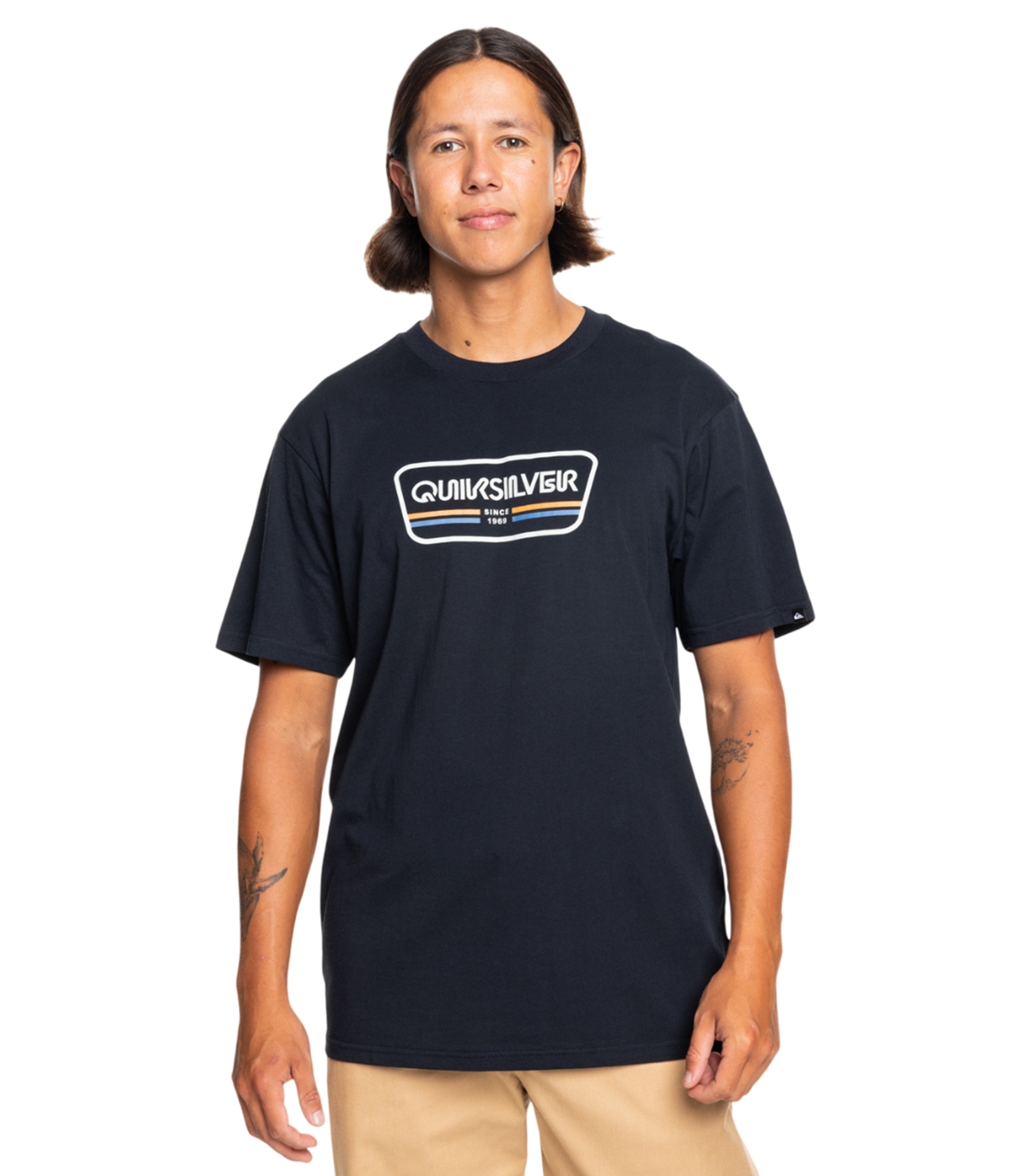 Quiksilver - Camiseta Negra para Hombre - Rangelife