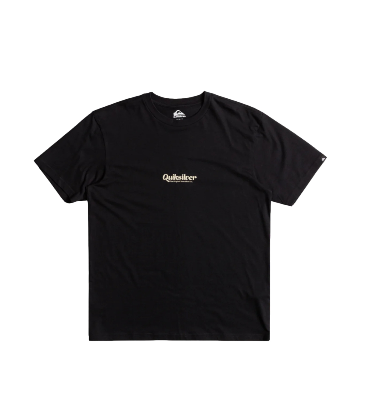 Quiksilver - Camiseta Negra para Hombre - Lettring