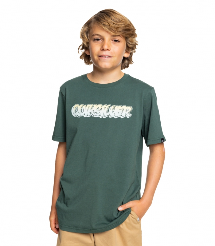 Quiksilver - Camiseta Verde para Niño - Grto