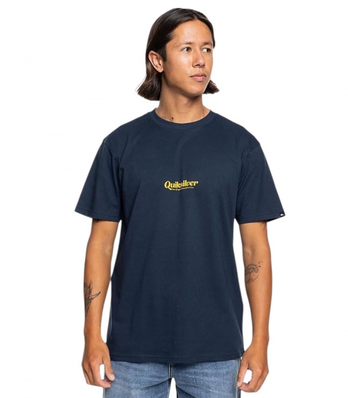 Quiksilver - Camiseta Azul Marino para Hombre - Lettring