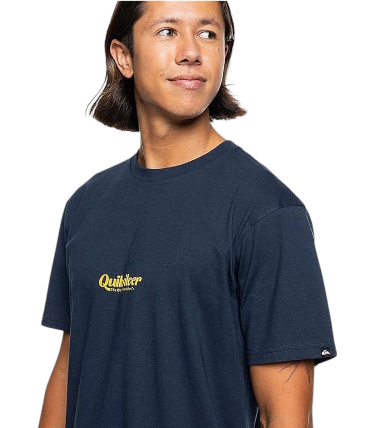 Quiksilver - Camiseta Azul Marino para Hombre - Lettring