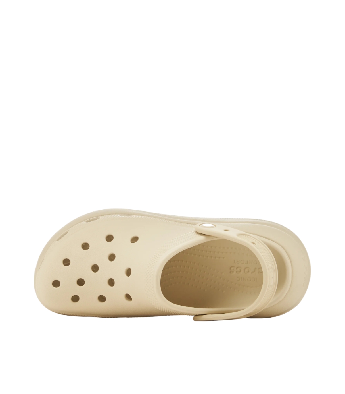 Crocs - Chanclas Beige para Mujer - Classic Crush Clog