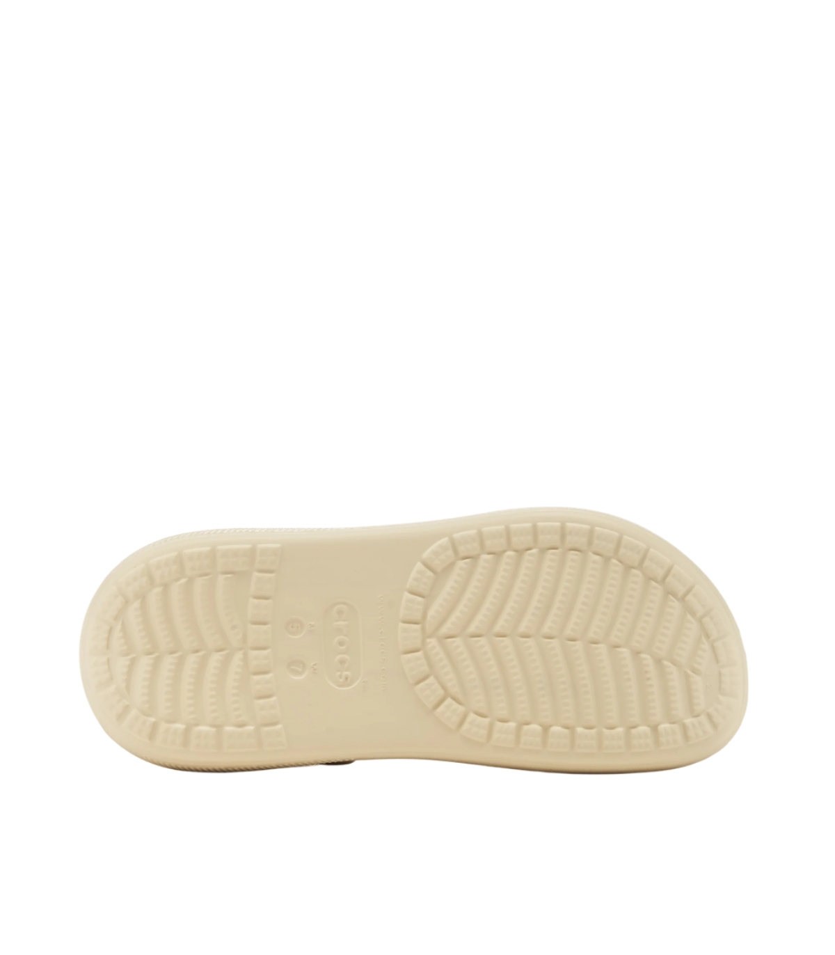 Crocs - Chanclas Beige para Mujer - Classic Crush Clog