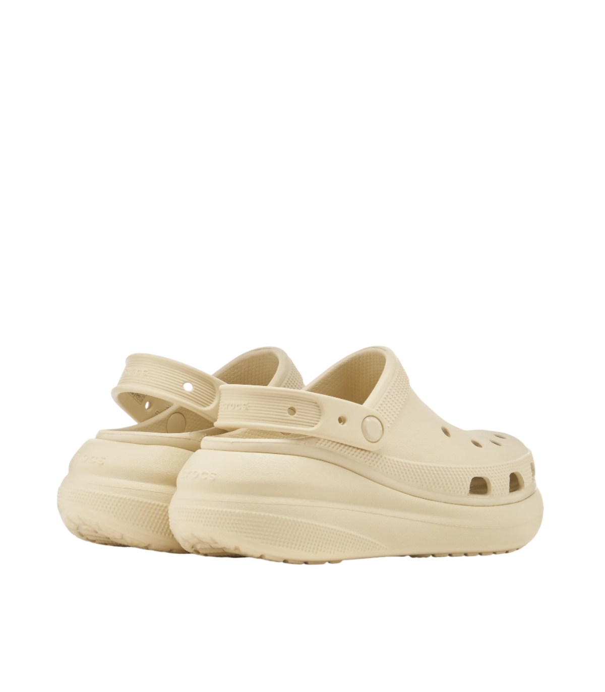 Crocs - Chanclas Beige para Mujer - Classic Crush Clog