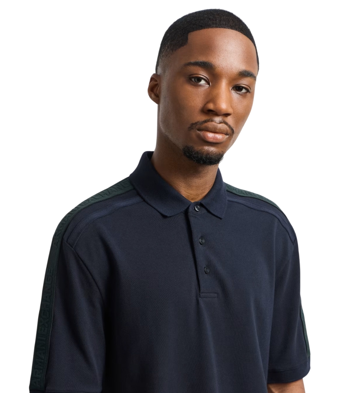 Armani Exchange - Polo Azul Marino para Hombre