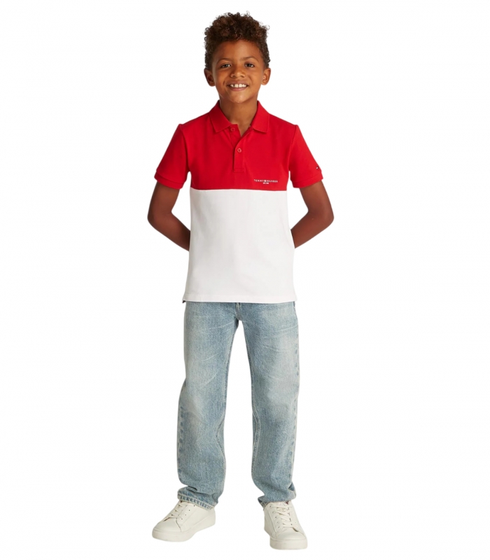 Tommy Hilfiger - Polo Rojo para Niño