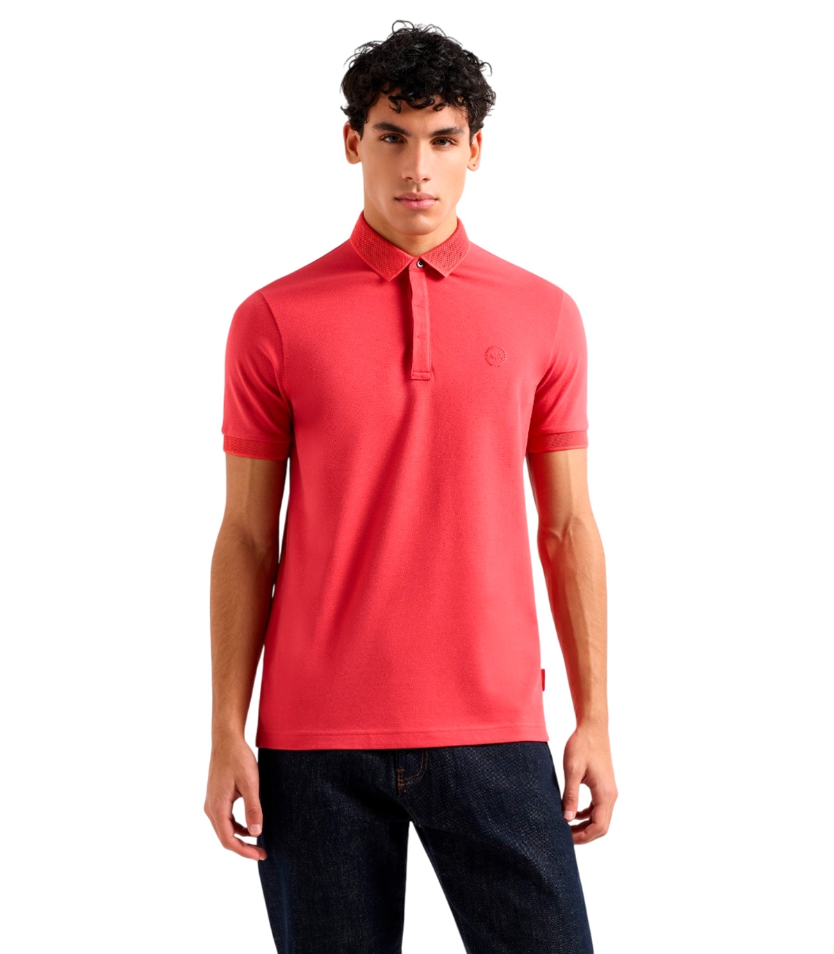 Armani Exchange - Polo Rojo para Hombre