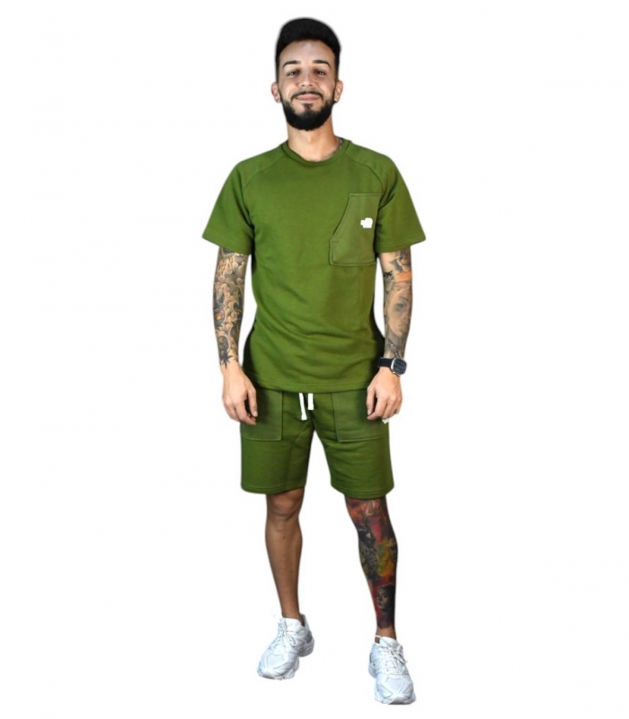 The North Face - Conjunto Verde para Hombre - Terry