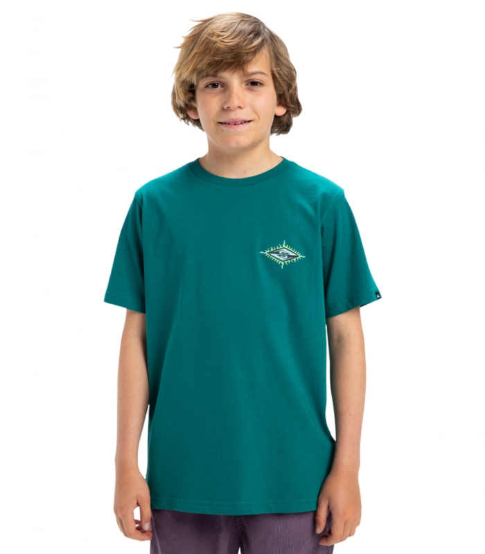 Quiksilver - Camiseta Verde para Niño - Beach Blast