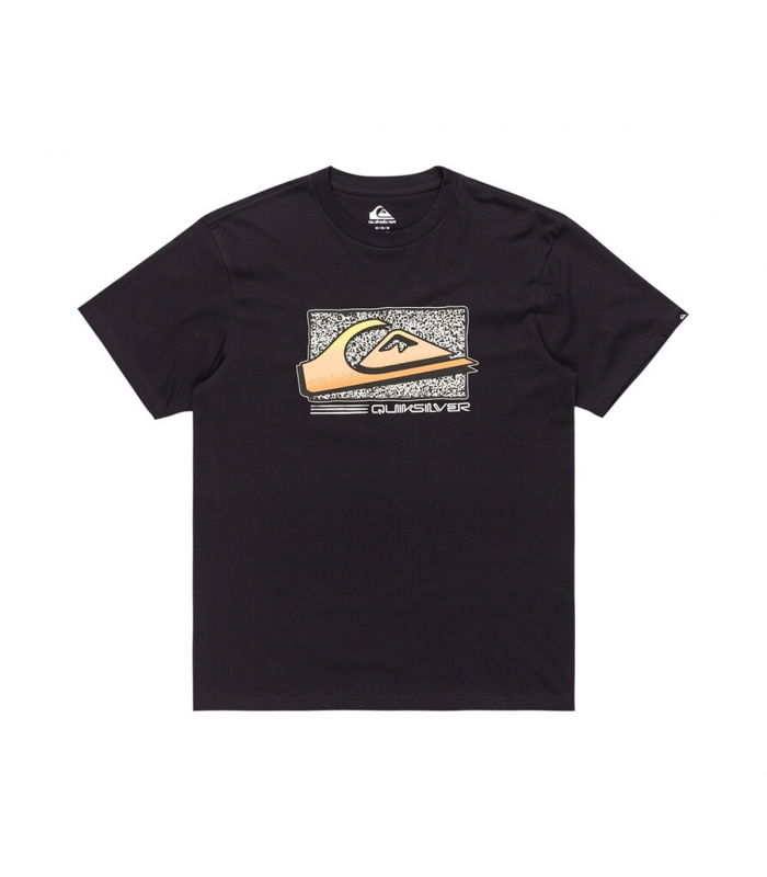 Quiksilver - Camiseta Negra para Hombre - Retro