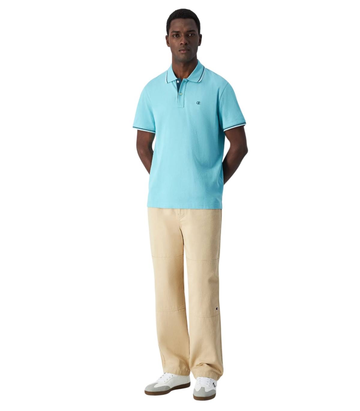 Champion - Polo Celeste para Hombre - Aqblie