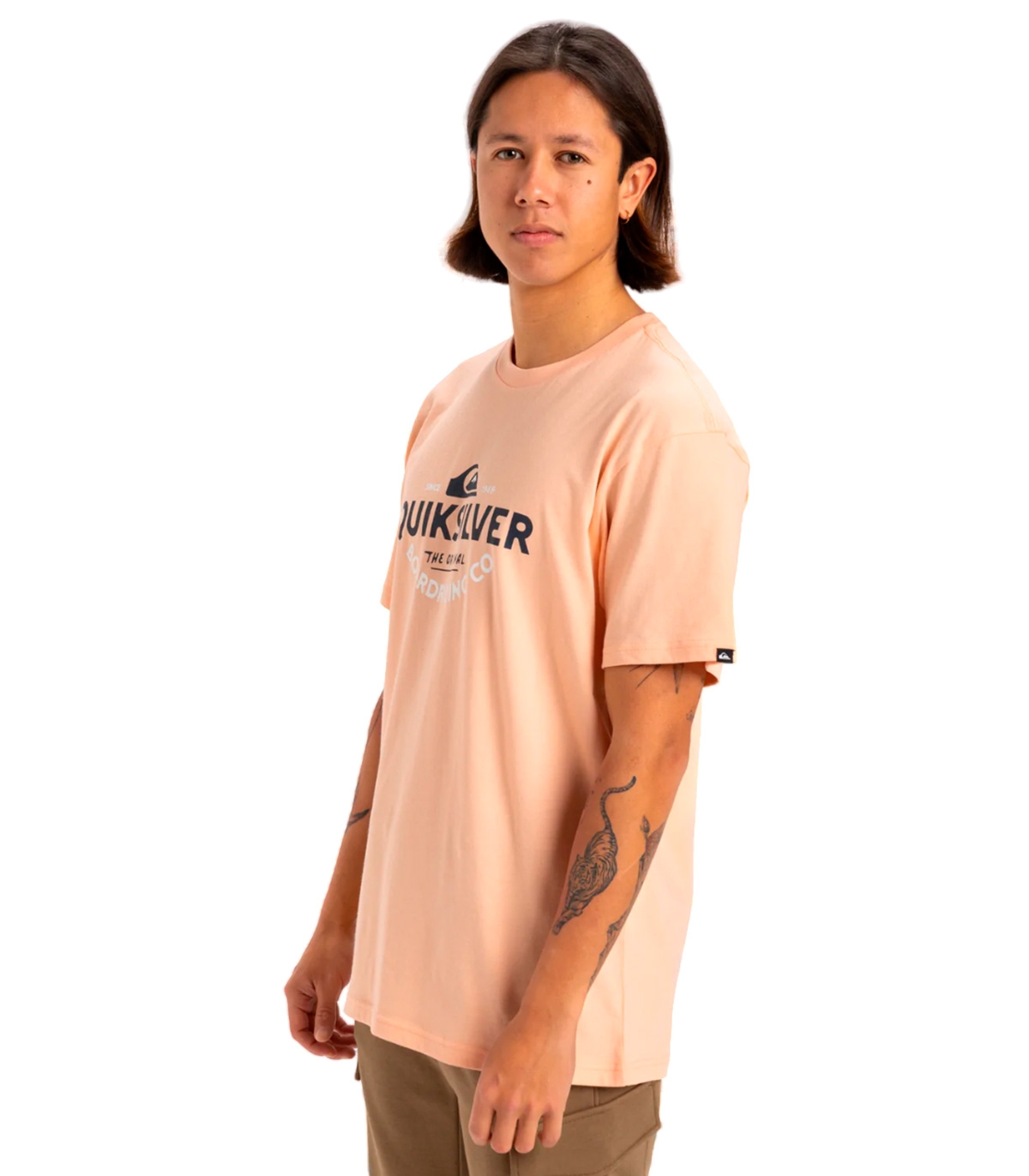 Quiksilver - Camiseta Rosa para Hombre - Typed