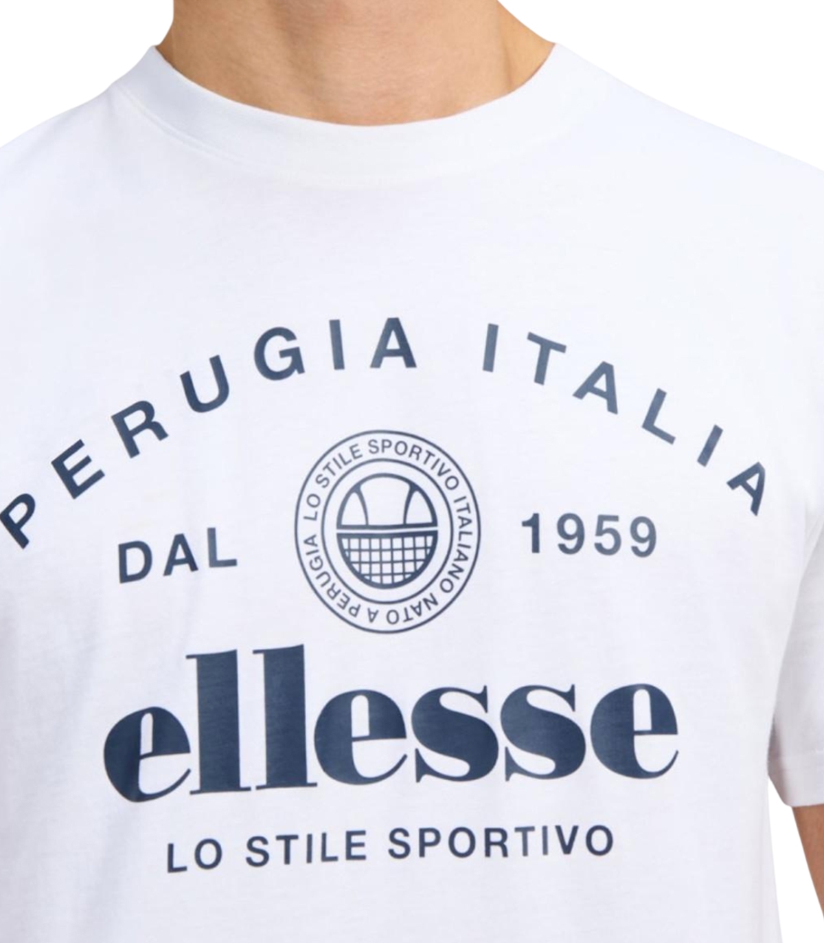 Ellesse - Camiseta Blanca para Hombre - Pepito