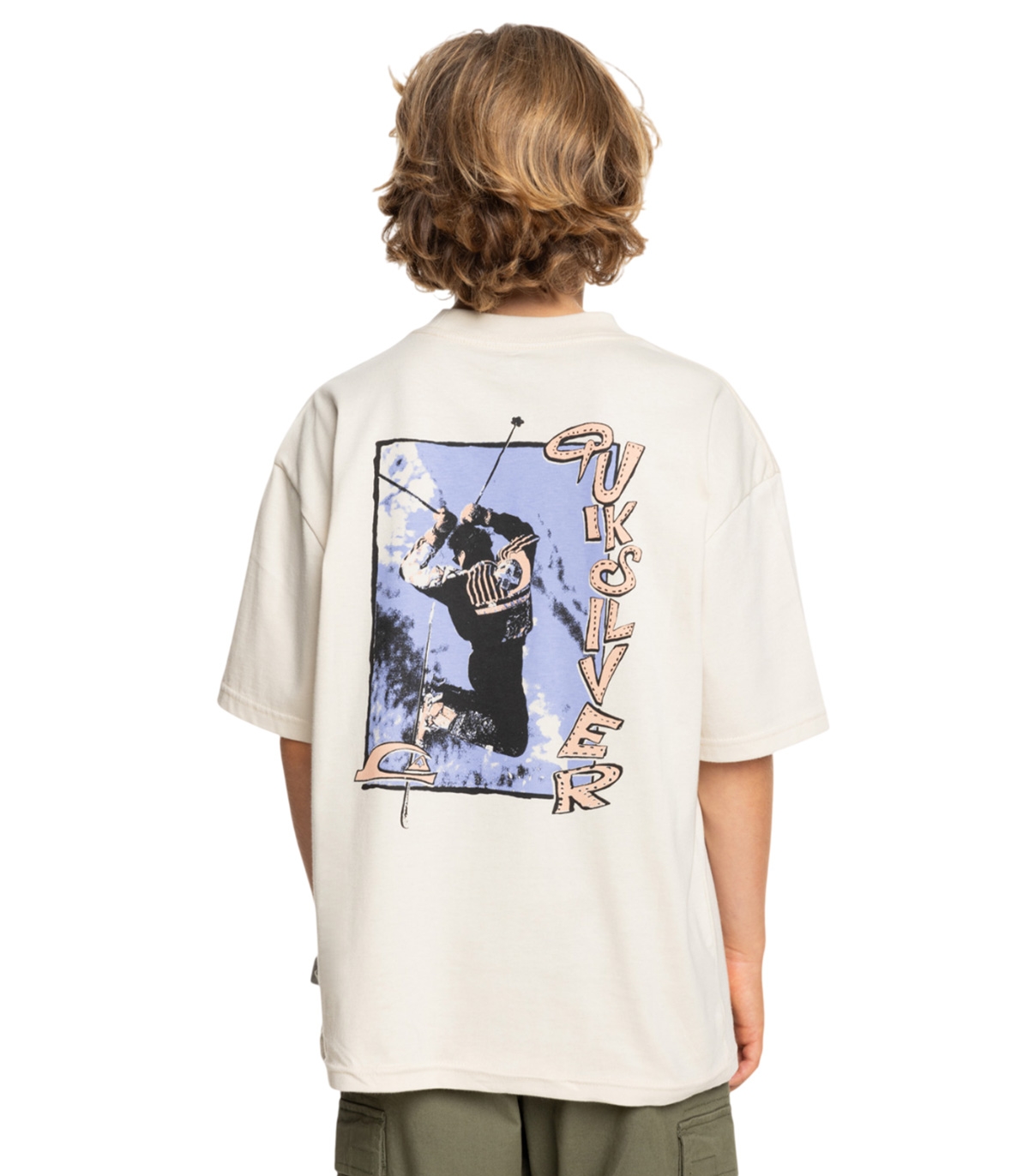 Quiksilver - Camiseta Beige para Niño - Grinderz