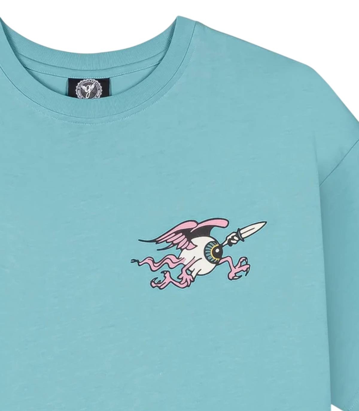 GRMY - Camiseta Celeste para Hombre - Peace Within The Watching
