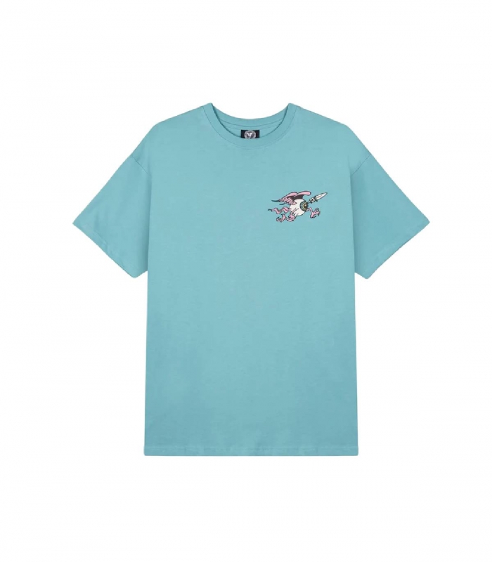 GRMY - Camiseta Celeste para Hombre - Peace Within The Watching