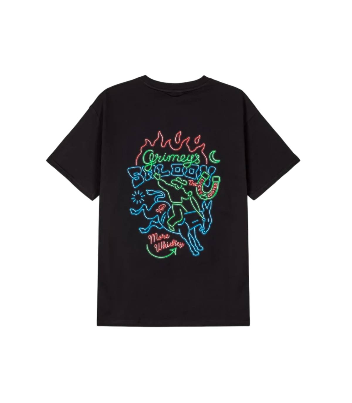 GRMY - Camiseta Negra para Hombre - Lone Hand Lucky Looter