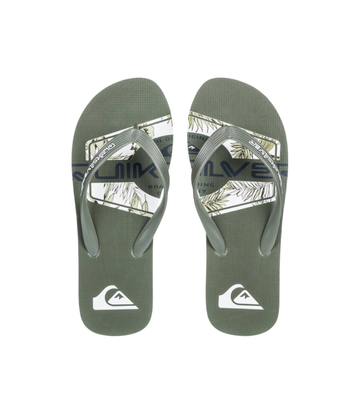 Quiksilver - Chanclas Verdes para Hombre - Java Art