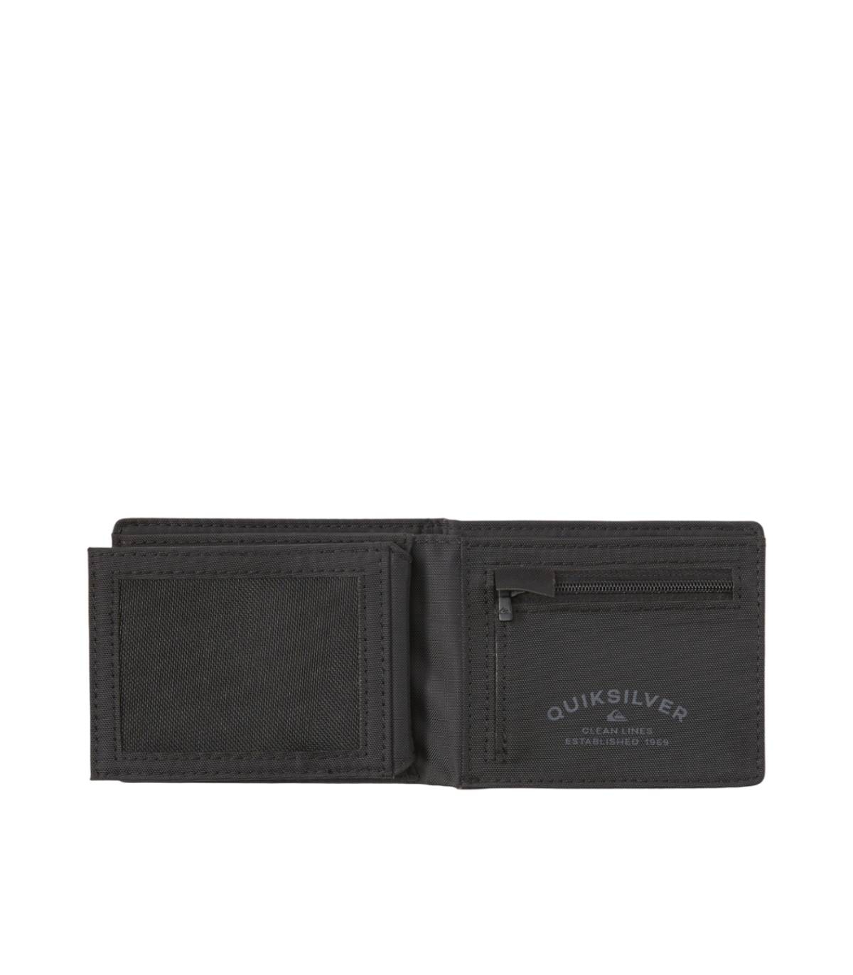 Quiksilver - Cartera Negra para Hombre - Stitchy