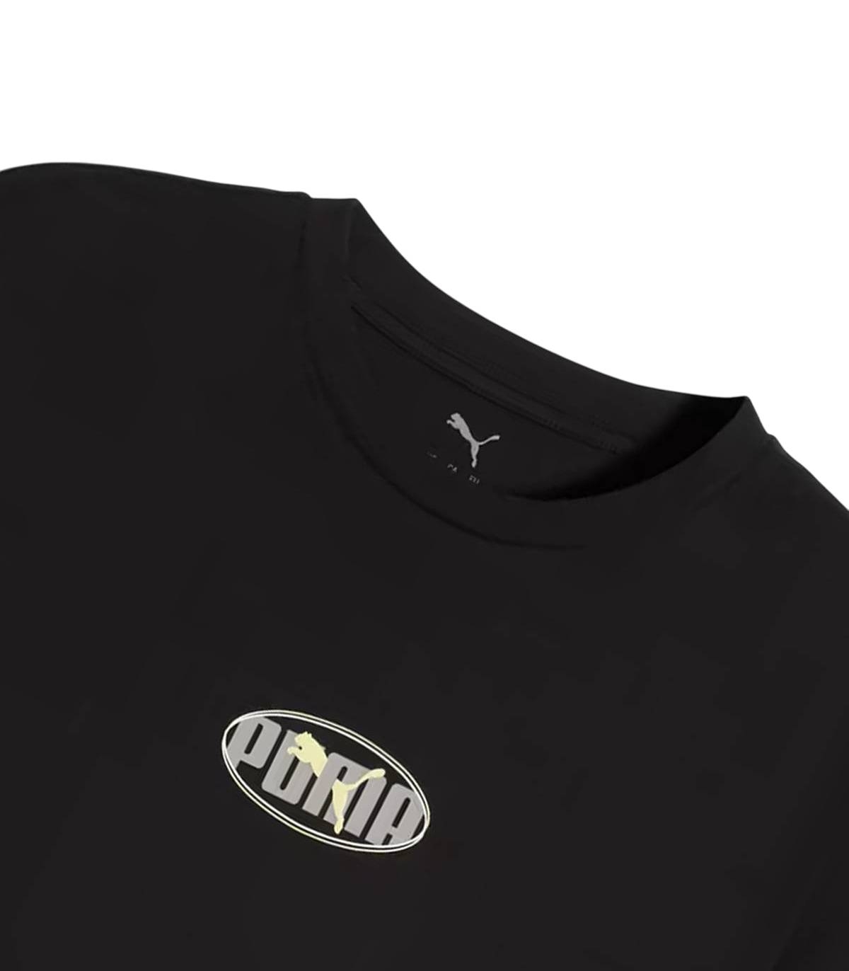 Puma - Camiseta Negra para Hombre - Lab Relaxed