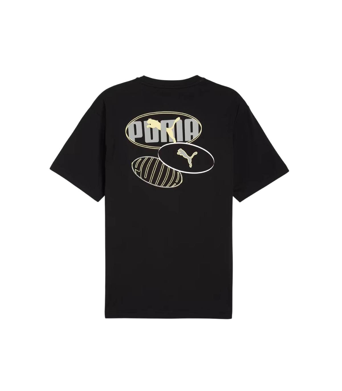 Puma - Camiseta Negra para Hombre - Lab Relaxed