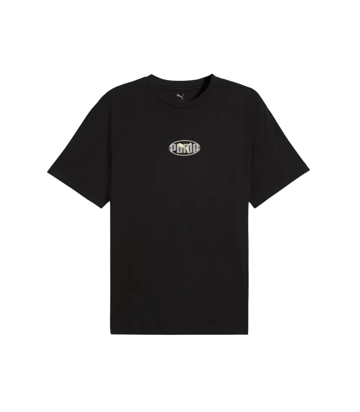 Puma - Camiseta Negra para Hombre - Lab Relaxed
