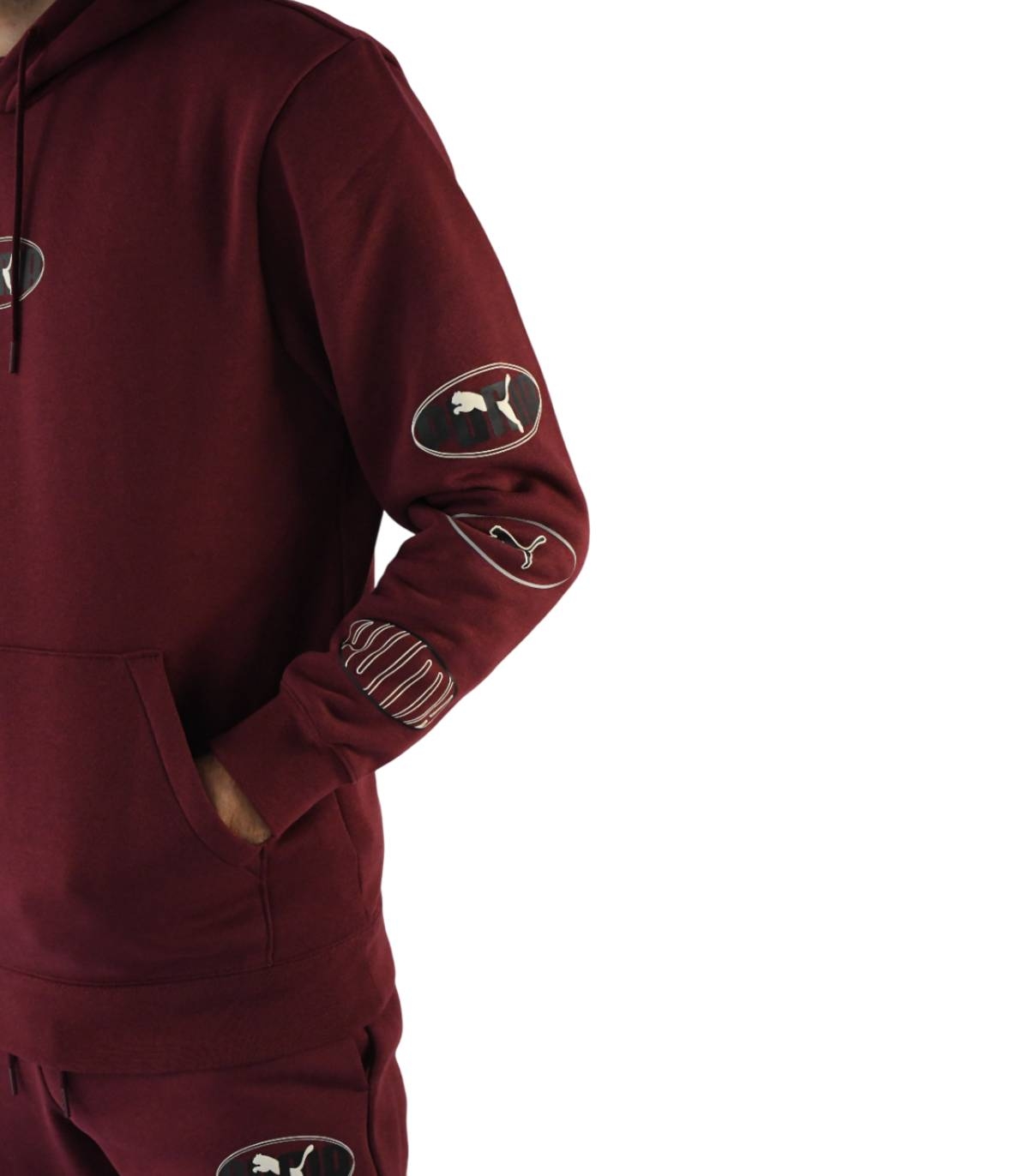 Puma - Chandal Burdeos para Hombre - Lab Relaxed