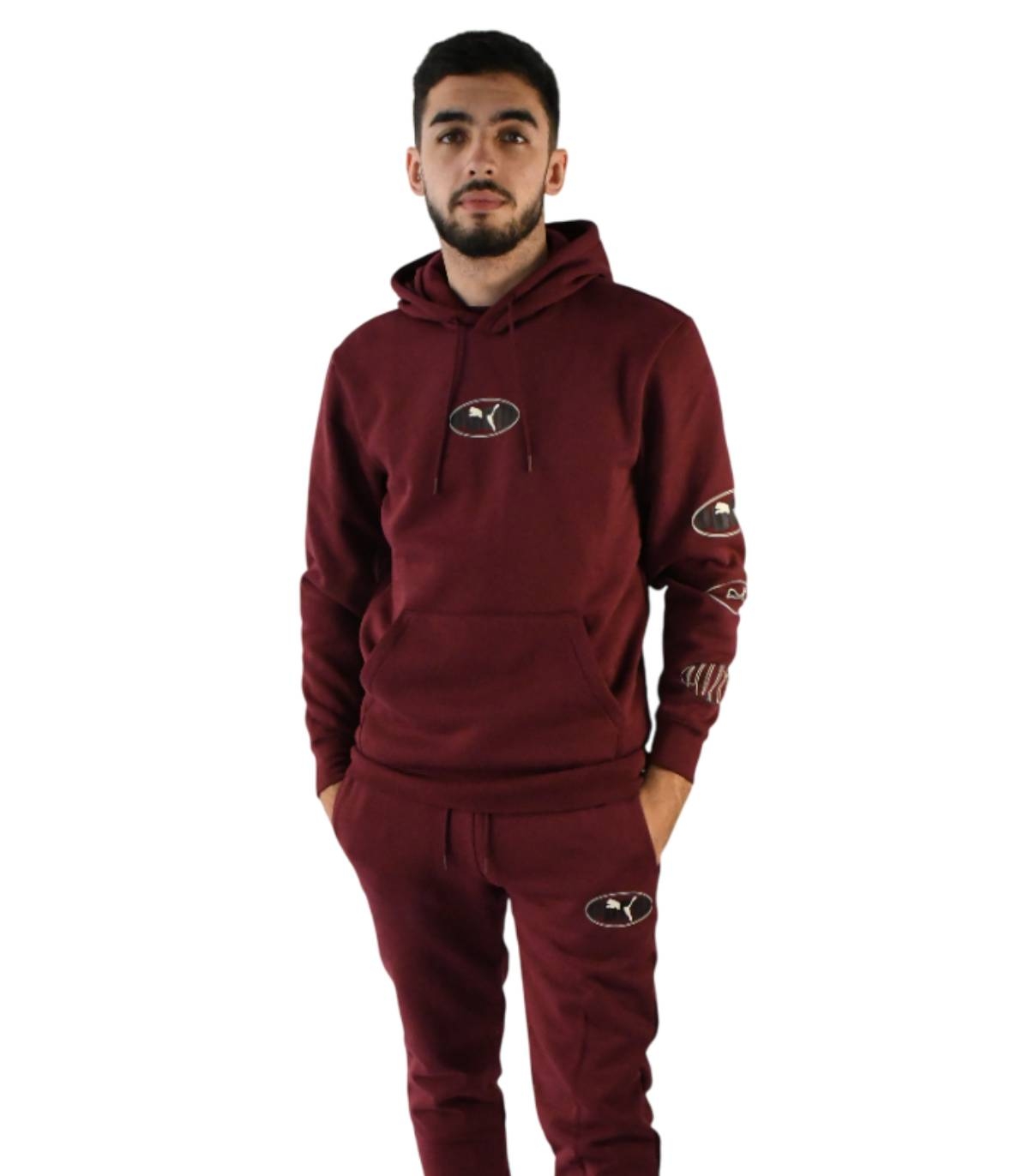 Puma - Chandal Burdeos para Hombre - Lab Relaxed