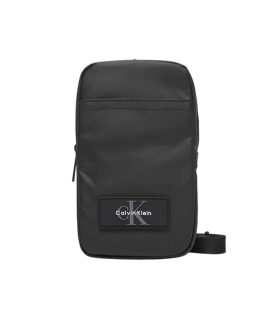 Calvin Klein - Bolso Bandolera Negra Unisex - Utility