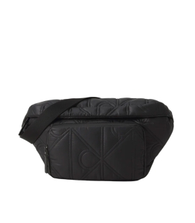 Calvin Klein - Riñonera Negra Unisex - Puffer Emblem