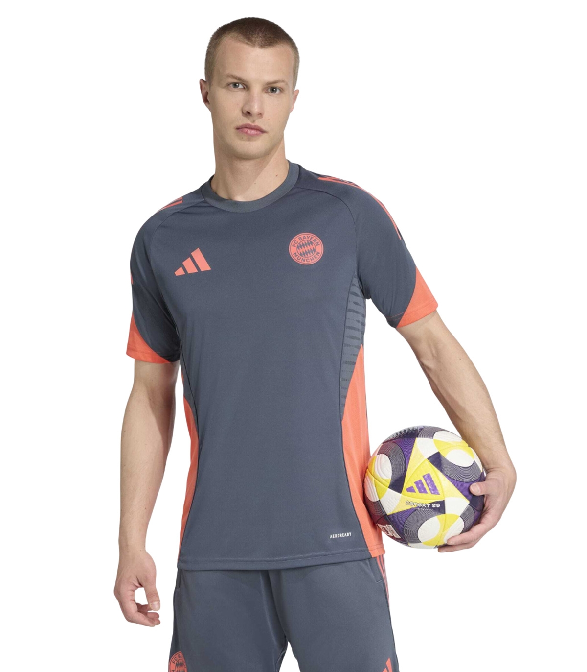 Adidas - Camiseta Gris para Hombre - Bayern 25/26