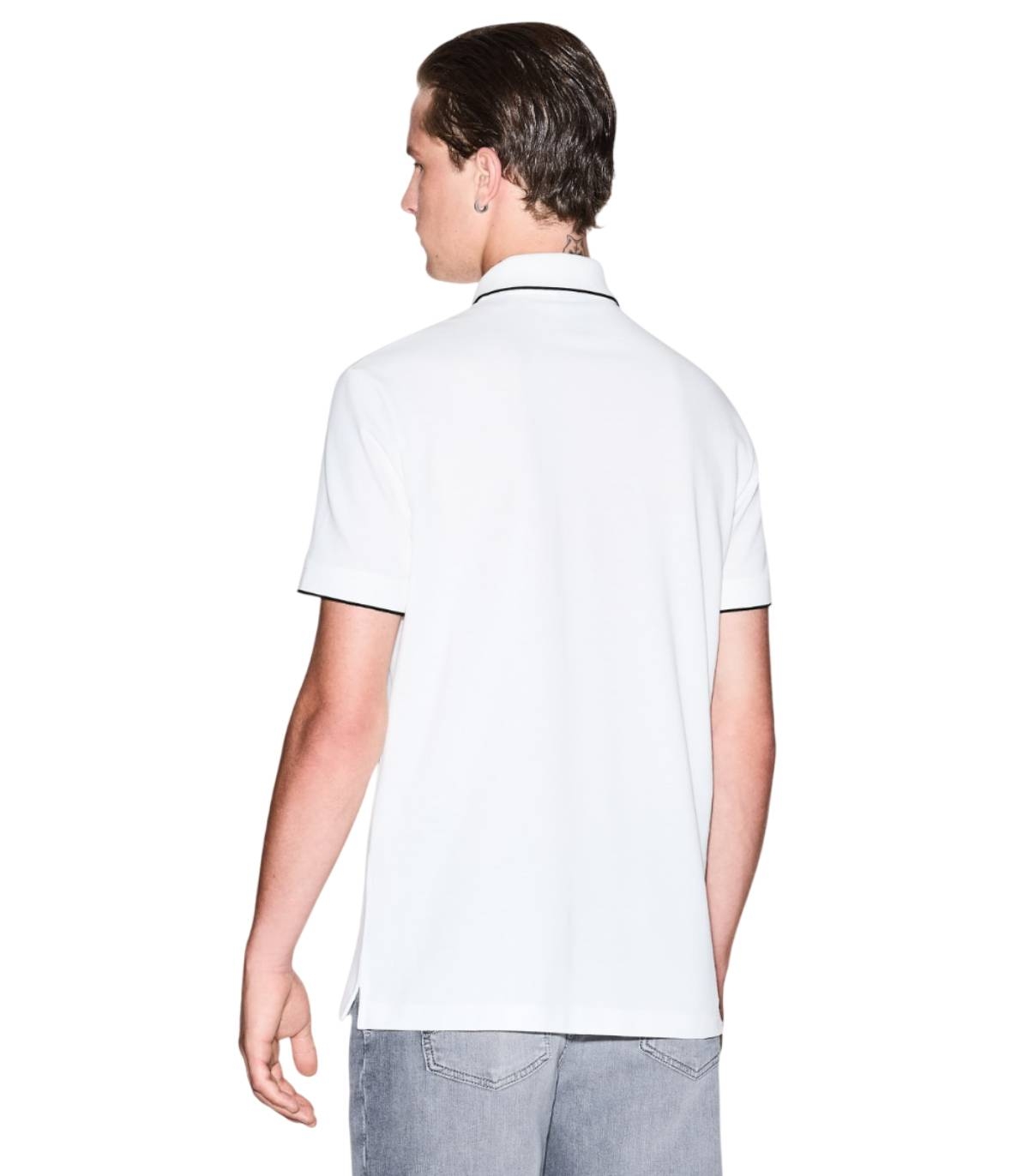 Armani Exchange - Polo Blanco para Hombre