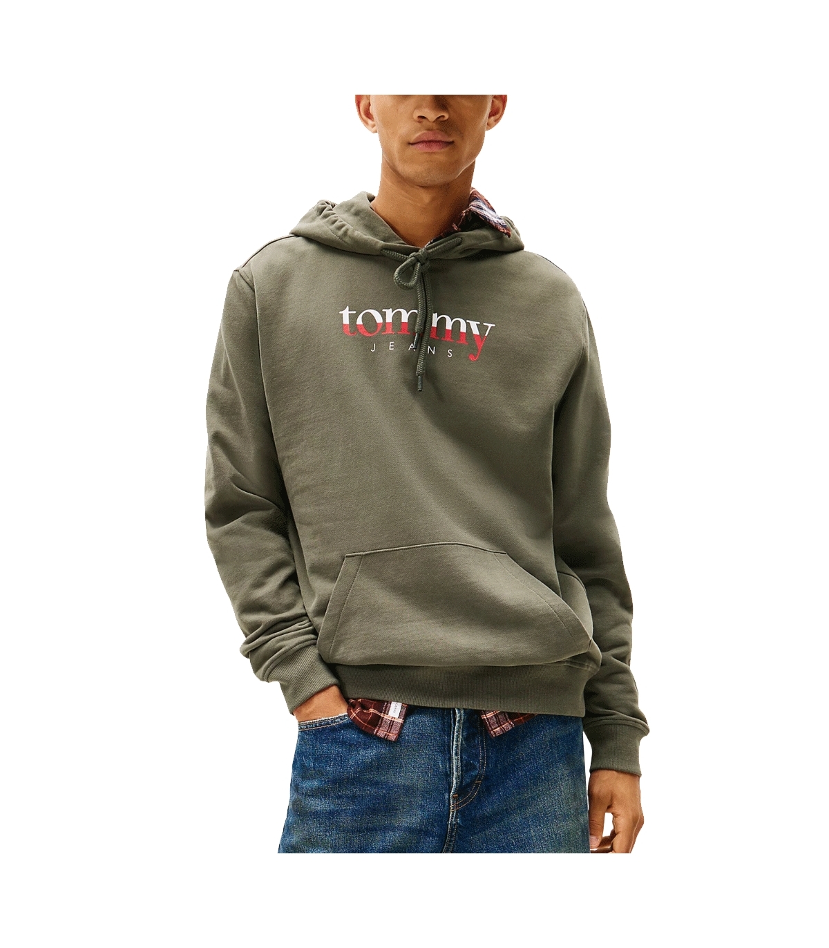 Tommy Hilfiger - Sudadera Verde para Hombre - HOODIE EXT