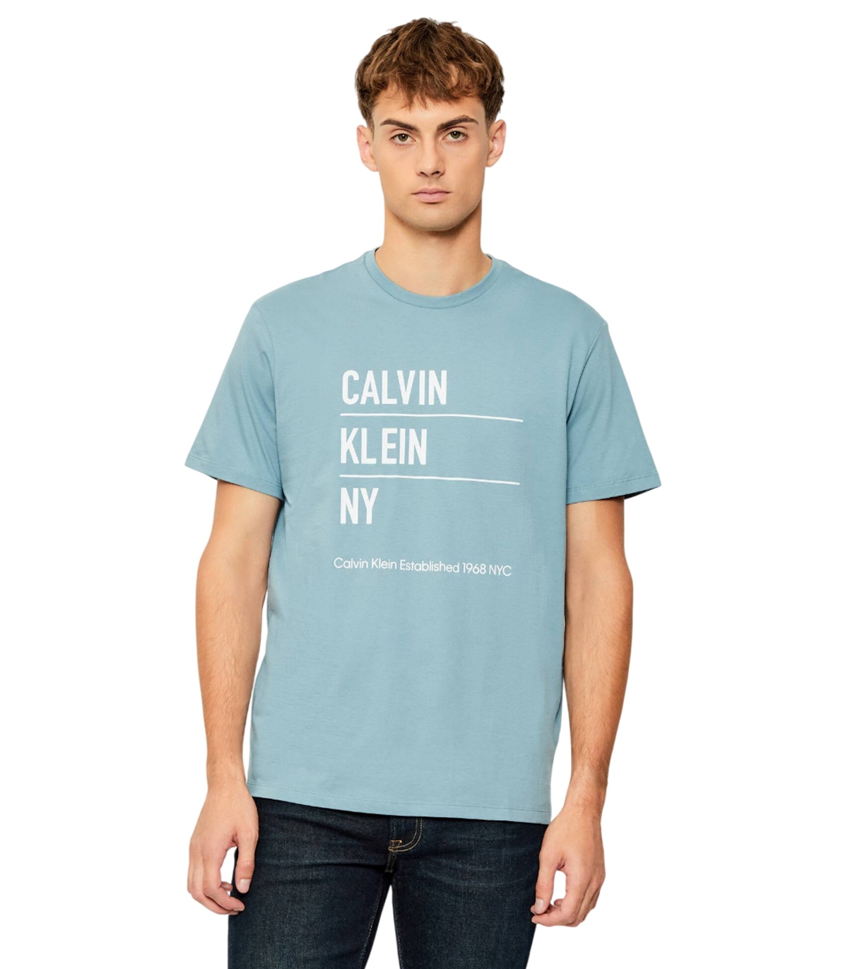 Calvin Klein - Camiseta Azul para Hombre