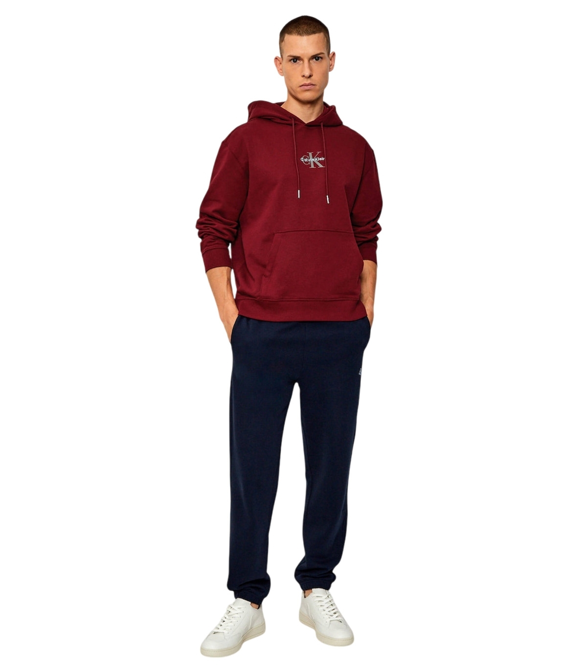 Calvin Klein - Sudadera Burdeos para Hombre