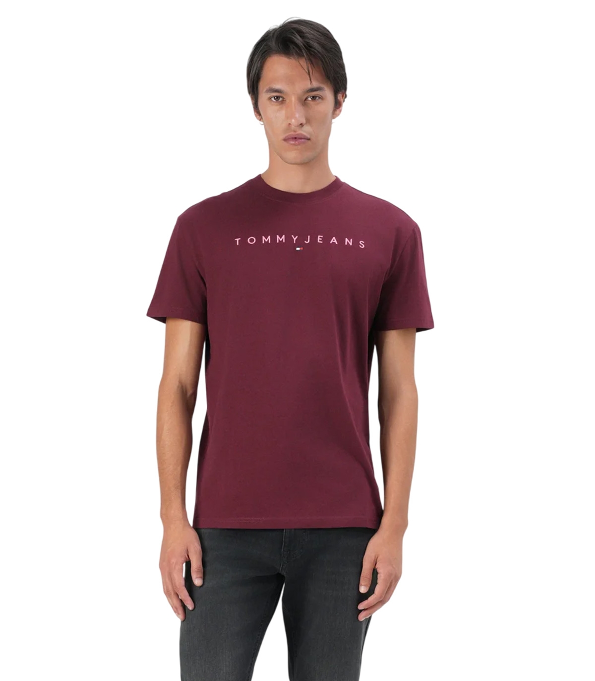 Tommy Jeans - Camiseta Burdeos para Hombre
