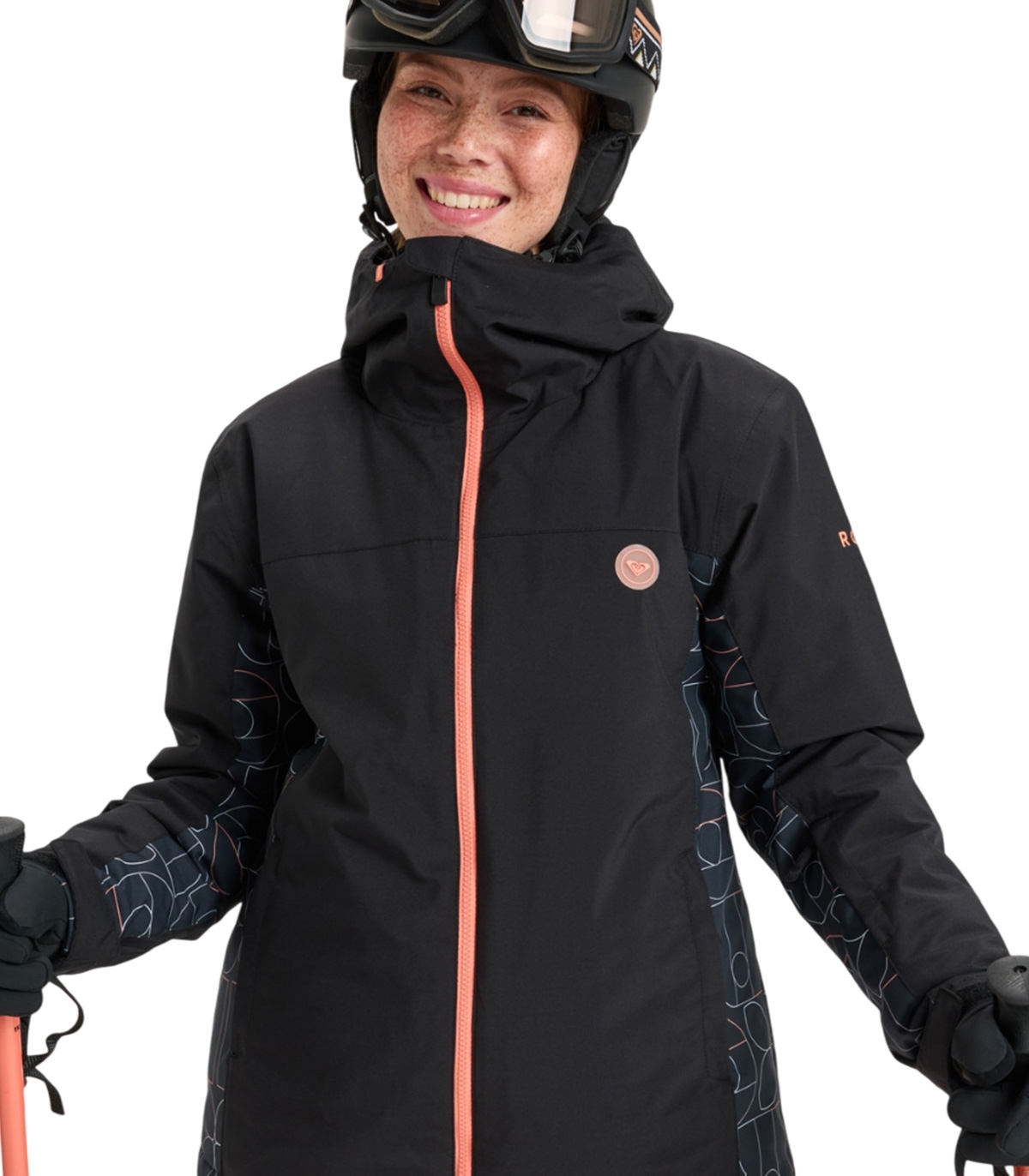 Roxy - Chaqueta Negra para Mujer - Galaxy