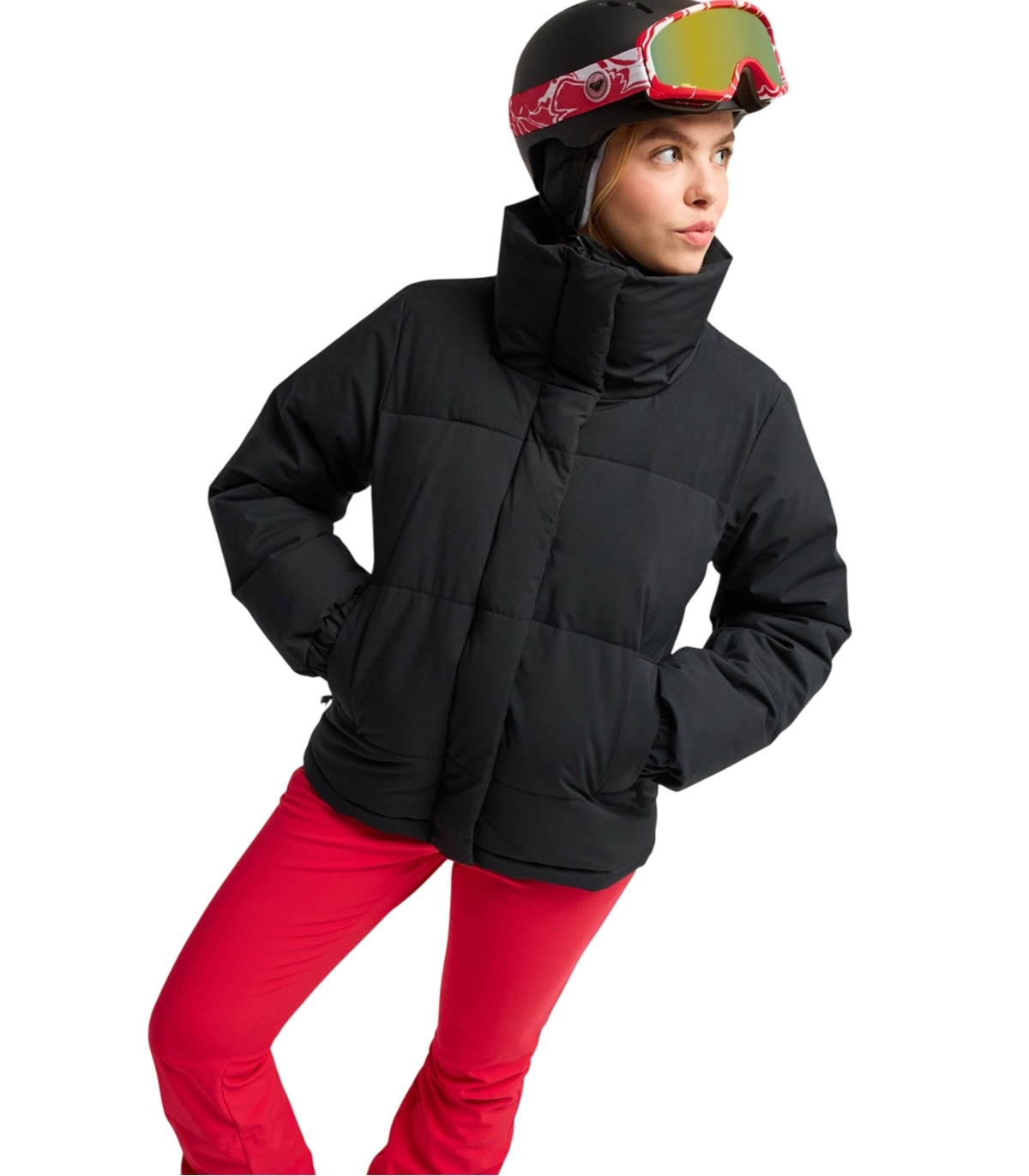 Roxy - Chaquetón Negro para Mujer - Snow Winter Rebel