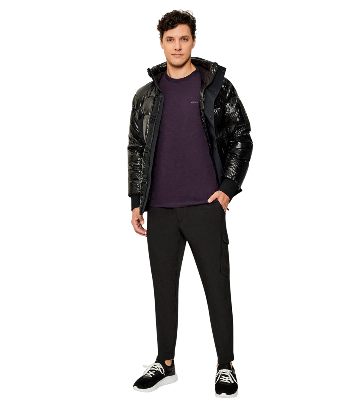 Boss - Camiseta Negra para Hombre