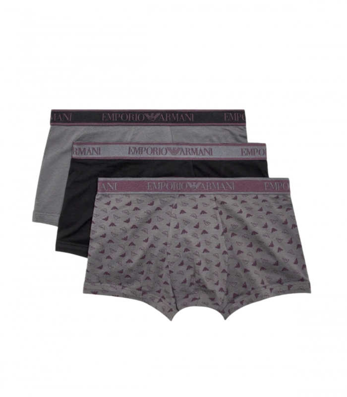 Emporio Armani - Calzoncillos Grises para Hombre - Pack 3