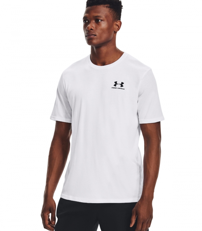 Under Armour - Camiseta Blanca para Hombre - Left Chest