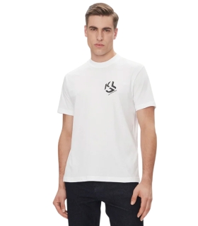Karl Lagerfeld - Camiseta Blanca para Hombre - REG MONOGRAM