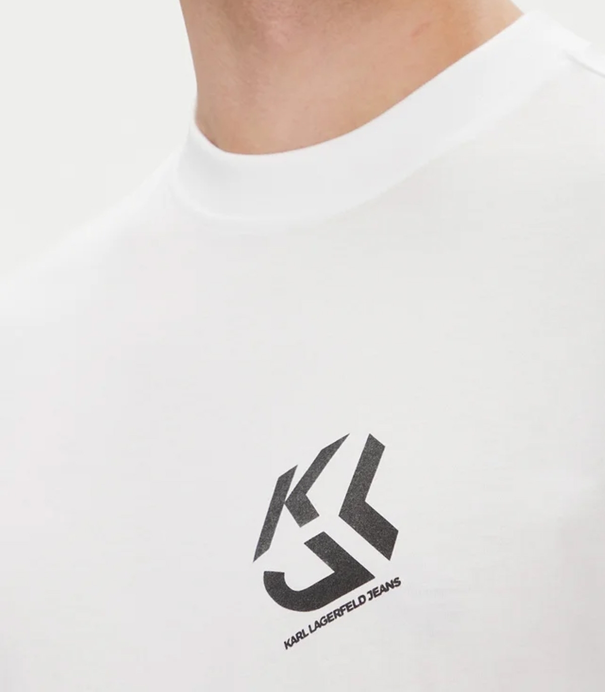 Karl Lagerfeld - Camiseta Blanca para Hombre - REG MONOGRAM