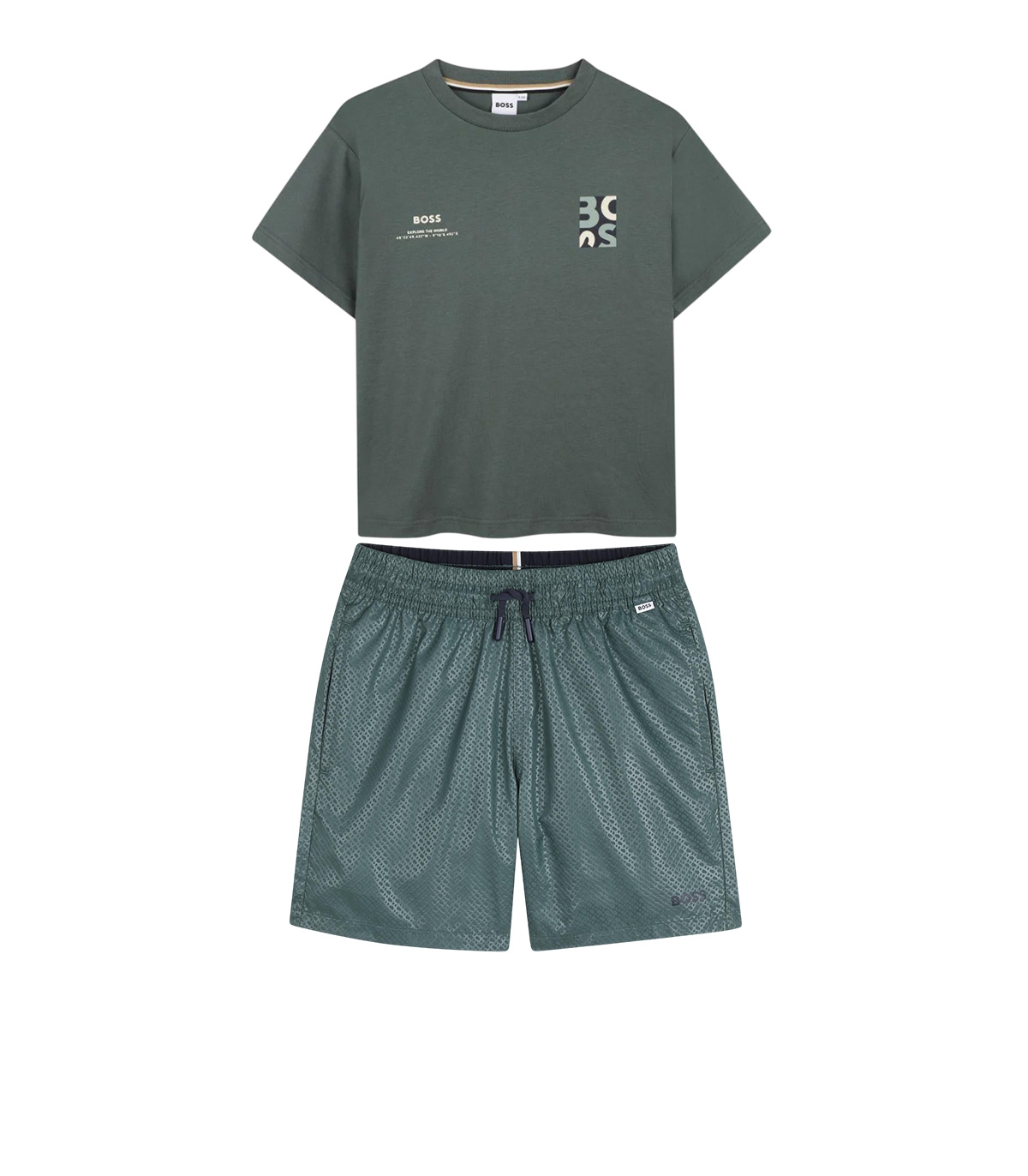 Boss - Conjunto Verde para Niño
