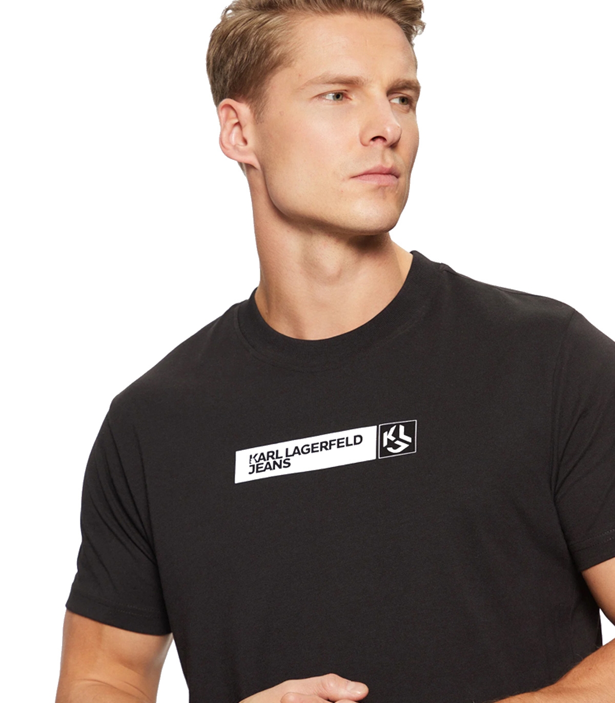 KARL LAGERFELD - CAMISETA Negra para Hombre - SLIM GRAPHIC