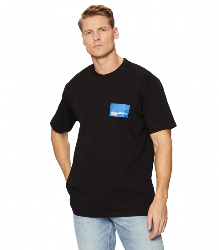Karl Lagerfeld - Camiseta Negra para Hombre - REG SS BOX