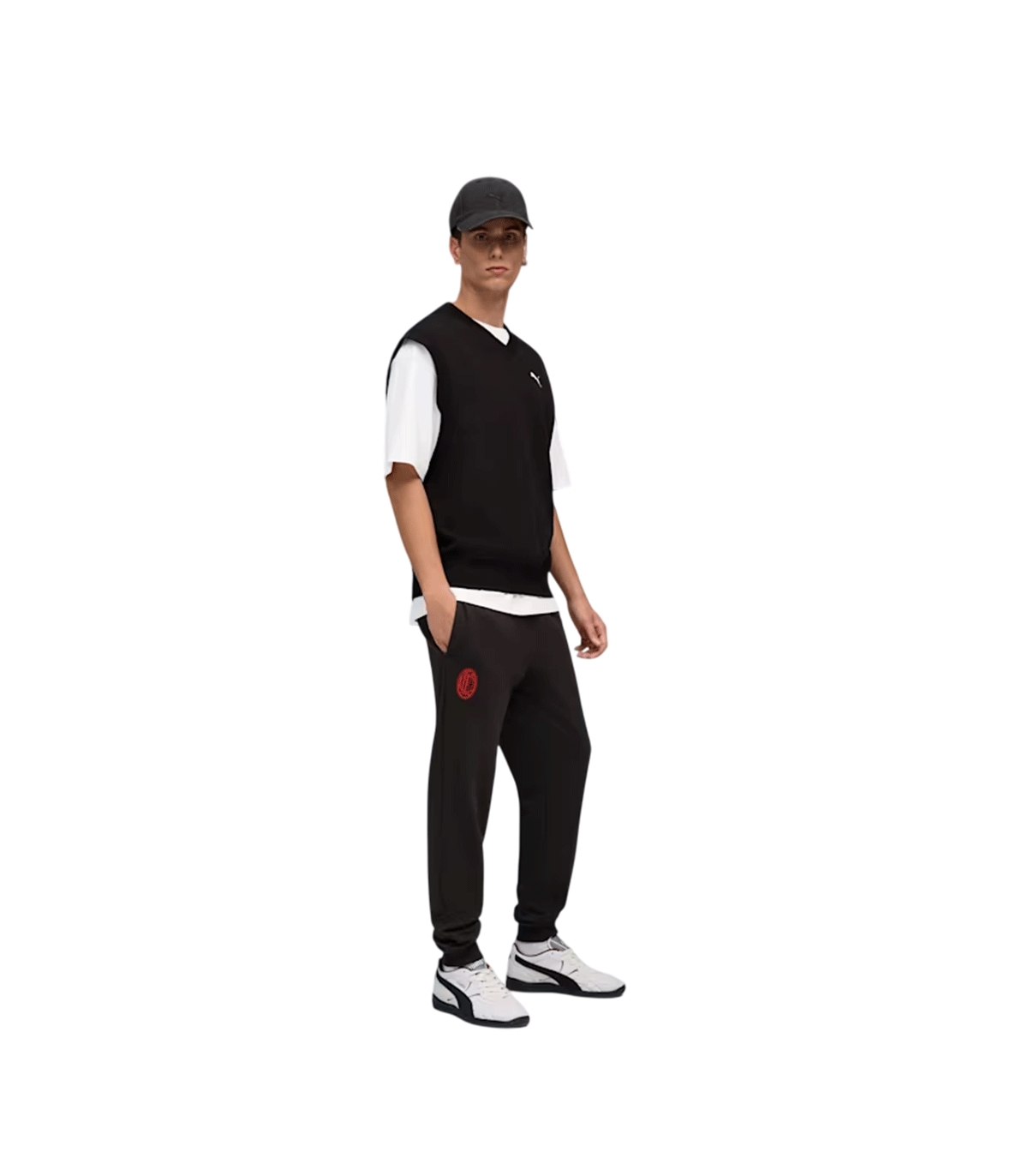 Puma - Pantalones Negros para Hombre - A.C. Milan