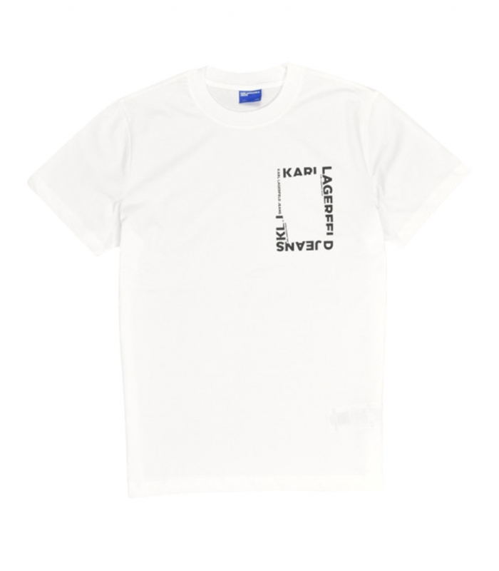 Karl Lagerfeld - Camiseta Blanca para Hombre - SLIM SS FRAME