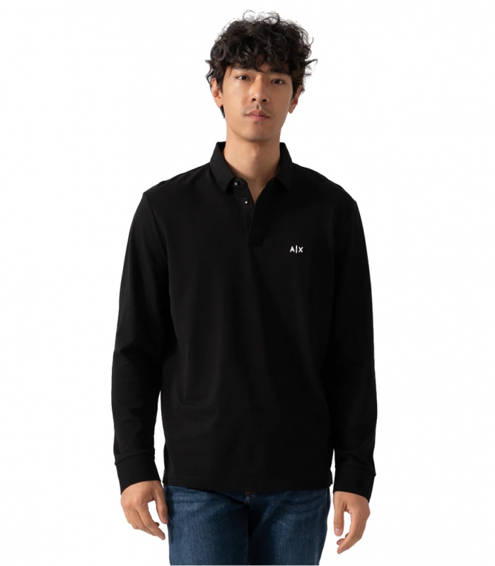 Armani Exchange - Polo Negro para Hombre