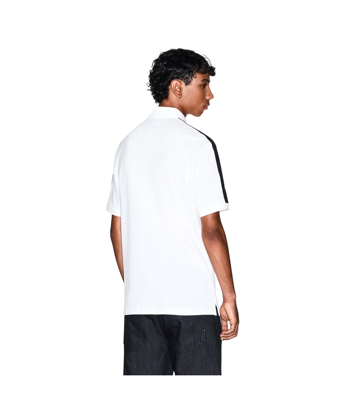 Armani Exchange - Polo Blanco para Hombre - Off White